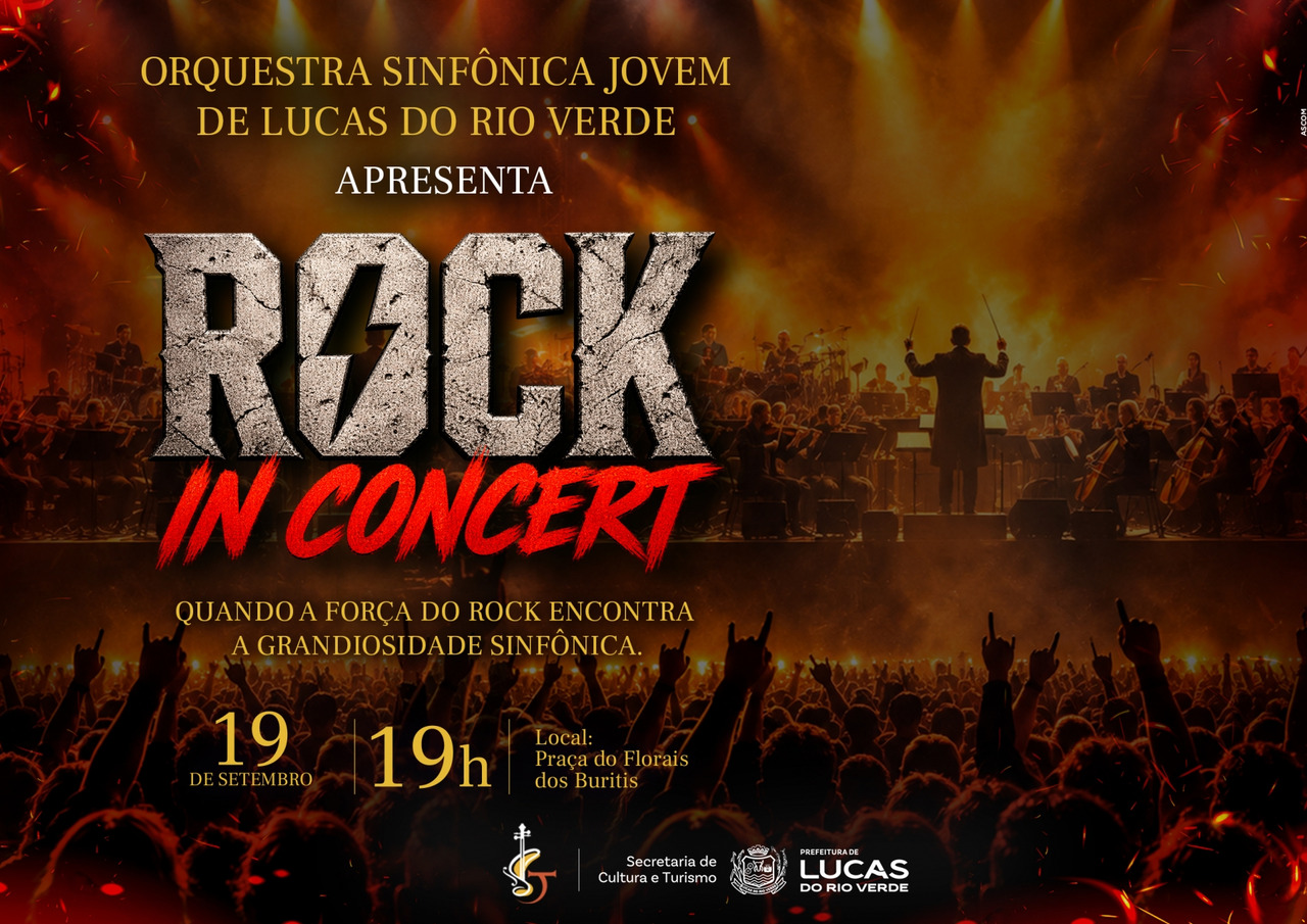 Peso e emoção: Orquestra Sinfônica Jovem apresenta “Rock in Concert” neste sábado em Lucas do Rio Verde